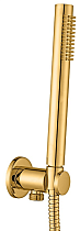 Душевой набор Paffoni Light KITZLIG015HGSP071 душ 22.5 см, брашированное медовое золото