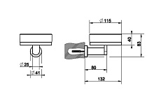 Мыльница подвесная Gessi Accessories 38803-031 хром