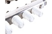 Коллекторный блок с расходомерами PRO AQUA 4 выхода, 280 мм, 1 x 3/4 V500MB.04b