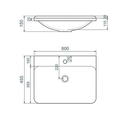 Мебель для ванной AQUAme S4 60 см белый глянец