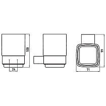 Держатель для стакана Emco Loft 0520 016 00 00 emco-сталь