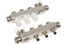 Коллекторный блок с регулировочными клапанами PRO AQUA 3 выхода, 230 мм, 1x3/4 R510MB.03