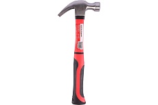 Кованый молоток-гвоздодер DERZHI с фибергласовой рукояткой, 450 г 8802-045