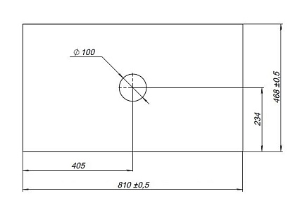 Столешница Allen Brau Fantasy 80 см grey structure, 1.11009.G-S