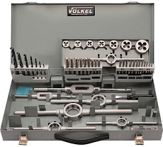 Набор метчиков и плашек VOLKEL M3-M12 HSS-G 44 предмета V49111