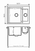 Кухонная мойка Polygran Brig-620 бежевый №27 62 см