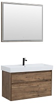 Мебель для ванной Aquanet Nova Lite 100 см, 2 ящика дуб рустикальный