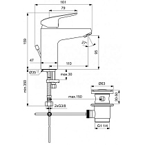 Душевой набор Ideal Standard Ceraflex BD001AA 3 в 1