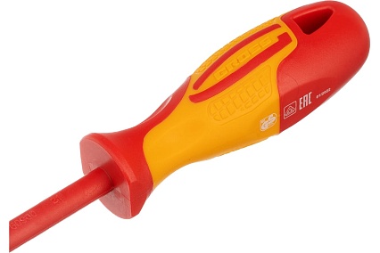 Диэлектрическая отвертка SL5.5х125мм, CrMo, до 1000В Gross 12943