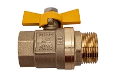 Шаровой кран STI бабочка Ш/Г 20 ГАЗ 00000003684