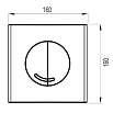 Кнопка смыва Wisa XS Argos DF 8050.414601 белая