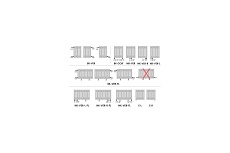 Трубчатый радиатор с GUARDO 6SP-1800-10 BK-VER R9005(M)