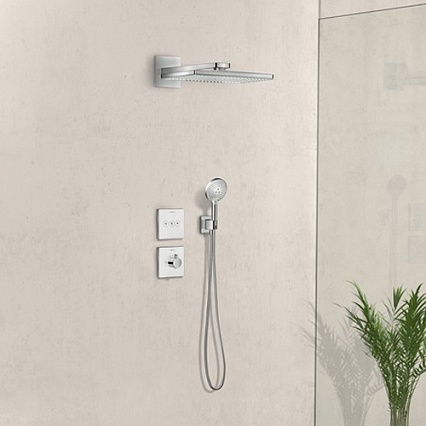 Смеситель для душа Hansgrohe ShowerSelect 15736600 термостат внешняя часть черный