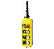 Пульт управления Giovenzana для двухскор. моторов, двухрядный (6 кн. + 1 аварийная кн. + 1 кн. Start, 4 движ.) PLB08D4/E