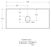 Столешница BelBagno 100 см KEP-100-BO-W0 без отверстия под смеситель, Bianco Opaco