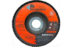 Круг лепестковый торцевой (КЛТ) по металлу и нержавеющей стали PIRANHA PRO 125x22.23 мм (T29 ZA60) SAMGRUPP SAMC-0322125060