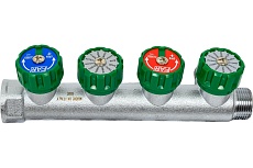 Регулируемый коллектор с 4 отводами FAR 3/4&quot; М24х19 FK 3856 C34