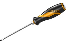 Отвертка шлицевая TOLSEN "GRIPro" Slotted 6,5 мм, 150 мм, силовая 20115