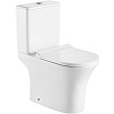 Унитаз компакт CeramaLux 1217-1А арматура Китай, белый