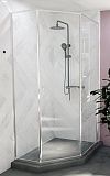 Душевой уголок Радомир Дарья PN 120x80 прозрачный, профиль хром, правый 1-10-2-2-0-353