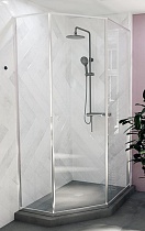 Душевой уголок Радомир Дарья PN 120x80 прозрачный, профиль хром, правый 1-10-2-2-0-353