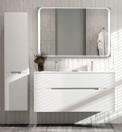 Тумба с раковиной Jorno Modul 120 см, белый