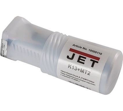 Патрон сверлильный под ключ с оправкой JT-6/МК-2 (13 мм; МК-2) JET 19500110