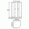 Душевой уголок River Don Light 80/15 MT 80x80 хром, матовое без поддона