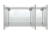 Зеркальный шкаф Aquatek 120x70 см с подсветкой, антипар, хром AQ7129-MLC