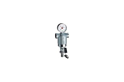Фильтр FAR 1/2" ВР-ВР, с манометром, 300 мкм, Max: 95 C, 25 бар FA 3948 12