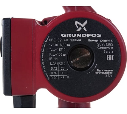 Циркуляционный насос Grundfos UPS 32-40 96281389