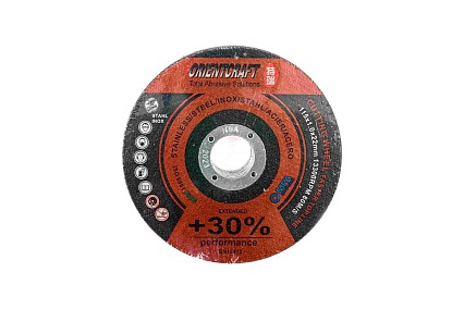 Диск отрезной по металлу PERFOMANCE 30 (10 шт; 115х1х22.2 мм) Orientcraft PE1151022210