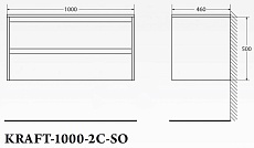 Тумба с раковиной BelBagno Kraft 100 см Bianco Opaco