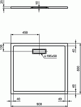 Поддон для душа Ideal Standart Ultra Flat New 90x80, белый матовый