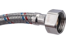 Подводка для смесителей СТМ сталь 1/2xM10x80 см., длинный штуцер CWFLS080