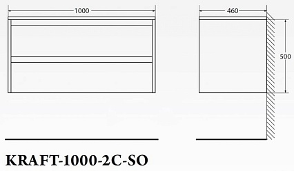 Тумба с раковиной BelBagno Kraft 100 см Bianco Opaco