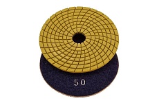 Круг шлифовальный алмазный гибкий АГШК для мокрой полировки 100 мм, P50 LUX S.E.B. 103AT-CW50