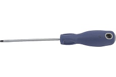 Шлицевая отвертка (Slotted, 3.0х75 мм, держатель) Мастак 040-30075H