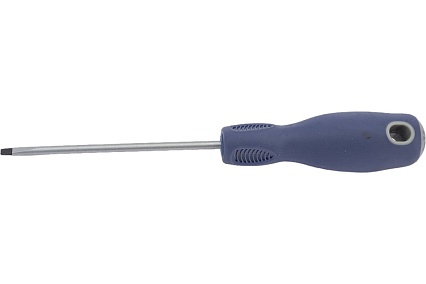 Шлицевая отвертка (Slotted, 3.0х75 мм, держатель) Мастак 040-30075H