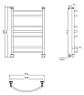 Полотенцесушитель водяной Aquanet Romeo(г2) 50x80 см