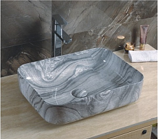 Раковина CeramaLux Stone Edition Mnc597 50 см серый