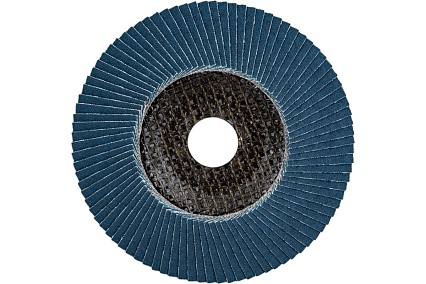 Круг лепестковый торцевой, угловой, цирконат 100% 125х22.2 мм, P-120 ABRAFORM AF-FLAP-CN-125-P120-ZR100