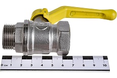 Шаровой кран для газа Valfex 3/4&quot; ВР/НР рычаг, латунный никелированный 11Б27фтМ VF.272.NR3.034.Bir