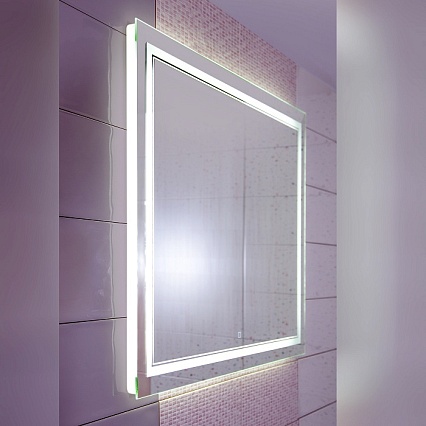 Зеркало Бриклаер Эстель-2 100 см с подсветкой, сенсор на зеркале, 4627125414305