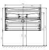 Тумба с раковиной Vincea Mia 80 см (под раковину VCB-3M800) G.White