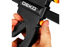 Быстрозажимная струбцина Deko 200 мм CL200-2, 2 шт 065-0614
