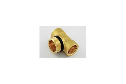 Коллекторный тройник Tiemme концевой, 1"х1/2"х1/2" (латунь) O-ring 1950040 / 1890R