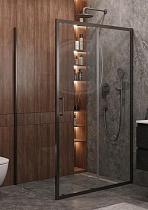 Душевой уголок Cezares MOLVENO-AH-11-150/90-C-GM-IV 150x90 прозрачный, оружейная сталь