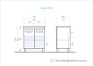 Мебель для ванной Vigo 5 звезд Plaza 70 см белый