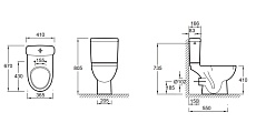 Чаша для унитаза Jacob Delafon Odeon Up 4956CK-00